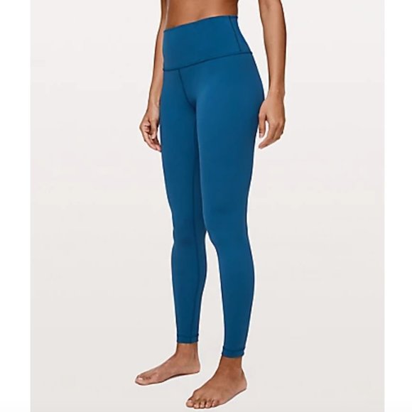 lululemon athletica Pants - Wunder Under High-Rise Tight 28" Deep Marine Blue Full-On Luxtreme 12